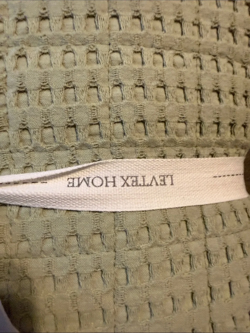 Levtex Sage Green Waffle Quilt Set
